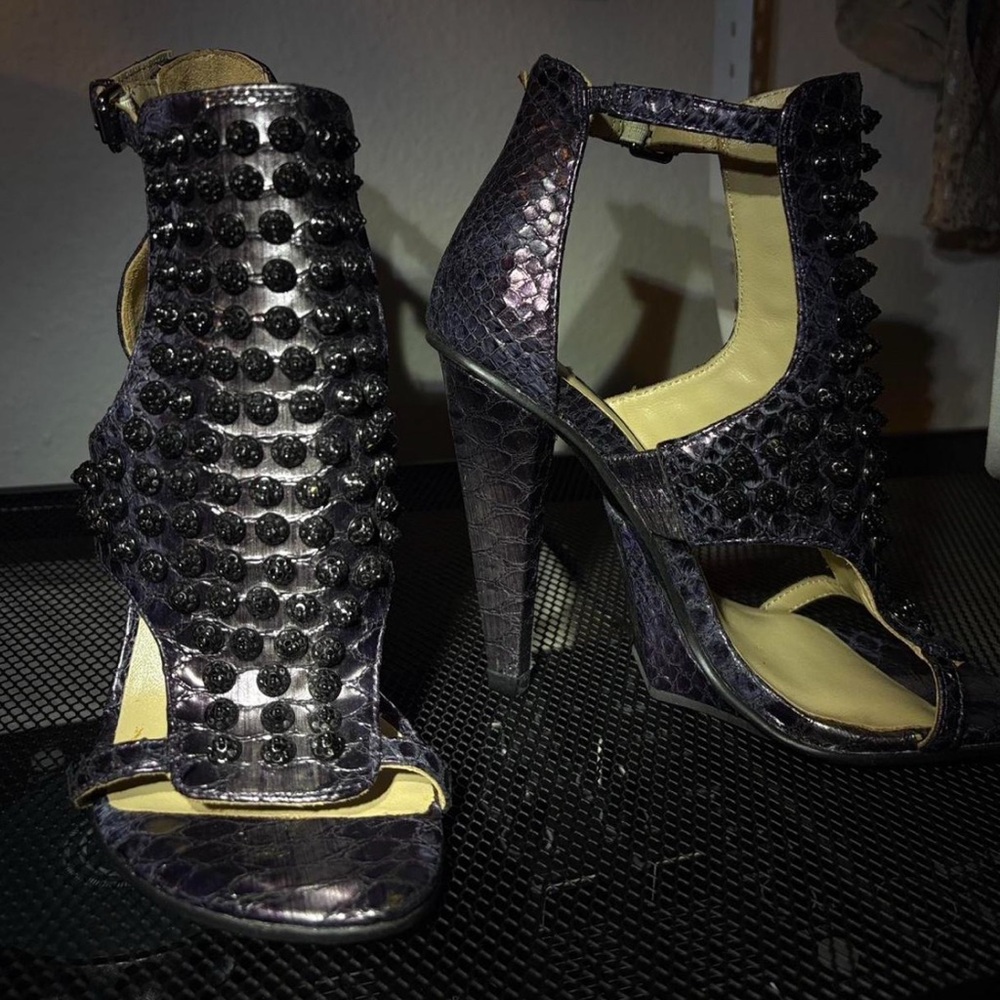 Snakeskin heels
